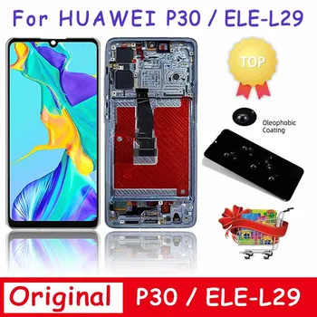 Test za HUAWEI P30 LCD zaslon osjetljiv na dodir Digitalizator Rezervni Dijelovi za HuaweiP30 Ekran ELE-L29 ELE-L09 ELE-AL00