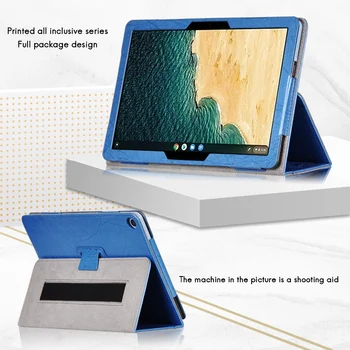 Torbica za tablet Lenovo IdeaPad Chromebook Duet 10,1-inčni Tablet Kožna Flip Torbica Stalak za tablet(Crna)