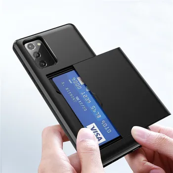 Torbica za telefon sa kliznim karticom rezervaciju za Samsung Galaxy S20 FE S20+ Napomena 20 Ultra Torbica za utore za kartice za Samsung S20 Plus s20fe Funda