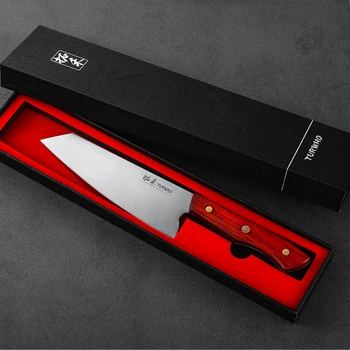 TURWHO 7-inčni Profesionalni kuhar DC53 Nož Kuhinjski Nož Za Rezanje Mesa u japanskom Stilu Za kuhanje EDC Alat Nož