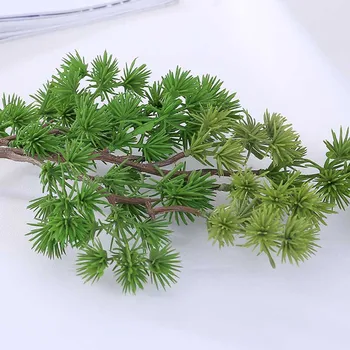 Umjetne Biljke Lažni Biljke Pine Granu, Plastične Zelene Biljke Za Dom i Ured DIY Ukras Simulacija Cvijeće Biljke
