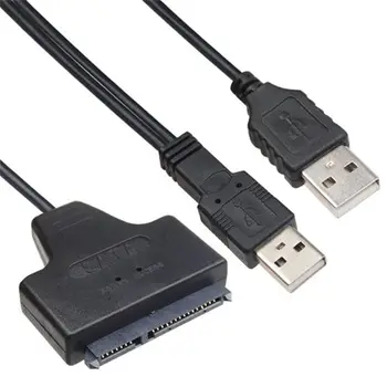 USB 2.0, SATA Serial ATA 15+7 22P Kabel adapter Za 2,5