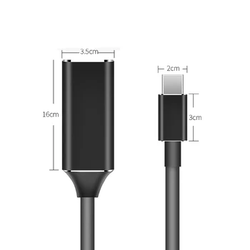 USB C s prilagodnikom 4K 30 Hz Kabel Tipa C HDMI je kompatibilan za MacBook Samsung Galaxy S10 Huawei Mate P20 Pro USB-C HDMI Adapter