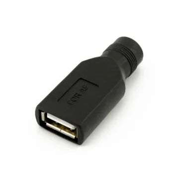 USB konektor Ženski i do 5,5 mm x 2,1 mm Ženski Pretvarač istosmjernog Napajanja Priključak za Adapter za punjač HJ55