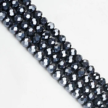 Veleprodaja 4 mm oko 140pcsRondelle Austrija faceted kristal staklene perle volumetrijske polaganje okrugle perle DIY narukvica izrada nakita