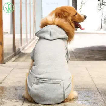 Veliki pas Majica sa kapuljačom Džep Džemper, Kaput Topla odjeća za štence Odijelo za kućne ljubimce pse Jesen zima munja Moderan džemper Odjeća za pse