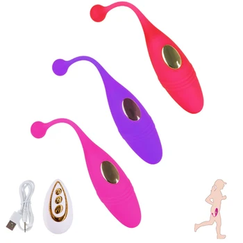 Vibrirajuće Jaje Daljinsko Upravljanje za Stimulaciju Analnog Vagine Klitorisa Punjenje preko USB-a Bluetooth Vibrator Stimulans G-Točke Erotske Sex Igračke