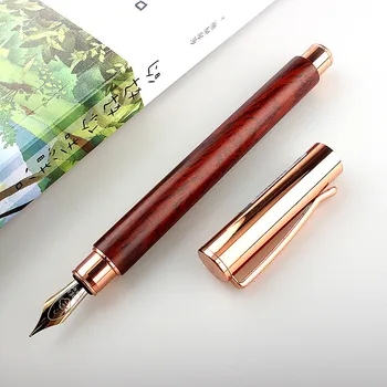 Visokokvalitetna Drvena nalivpero Vintage Чернильная olovka 0,5 mm Savjet Pretvarač za Popunjavanje Tiskanice školskog pribora dar za pisanje
