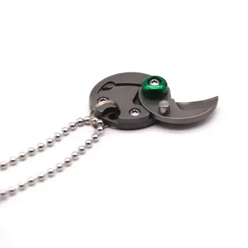 Višenamjenski Kreativni Mini-Titanium Nož za kovanice Na otvorenom TC4 Džep Privjesak za ključeve Pregled Alata Za nošenje Noževa od nehrđajućeg čelika