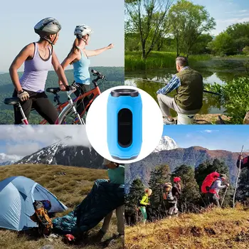 Vodootporan Solarni Bežični Zvučnik Bluetooth Bicikl Prijenosni Bežični FM Radio Mobilni Napajanje + Bike Fenjer + Nosač