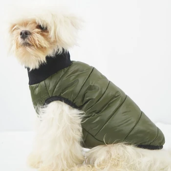 Vodootporna odjeća za kućne ljubimce za štene Kapute za pse Zima topla odjeća za pse Udoban dolje jaknu s visokim ovratnikom za malu prosječnu psi