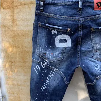 Vruće Klasične DSQUARED2 za žene/muškarce Poderane traperice Biciklistički jeans odjeća Muške hlače T 98