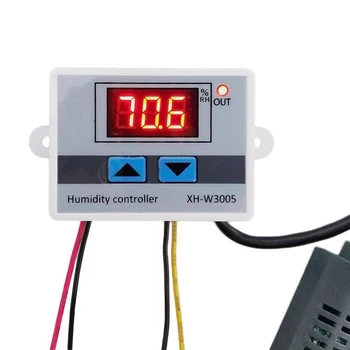 XH-W3005 Digitalni Regulator vlažnosti 12-24 U Hygrometer-Hygrometer Prekidač za Upravljanje Humidistat sa Senzorom vlažnosti NTC 0~99%relativne vlažnosti zraka