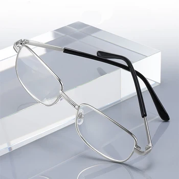 XojoX Metalne Naočale za čitanje za žene i muškarce Trg Полнокадровая Dalekovidnost Naočale Prozirne Staklene Leće Presbyopia Diopters +1,0 2,0 2,5