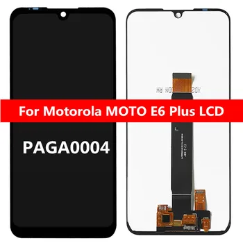 Za Motorola Moto E6 Plus LCD-zaslon Osjetljiv na dodir Zaslon Senzor Digiziter Sklop Zamijenite za Moto E6Plus LCD zaslon s okvirom LCD zaslon 6,1 inča