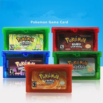 Za seriju Pokemon NDSL GB, GBC GBM GBA SP Igra Uložak Konzole kartica Klasična Zbirka Šarene Verzija Na engleskom jeziku