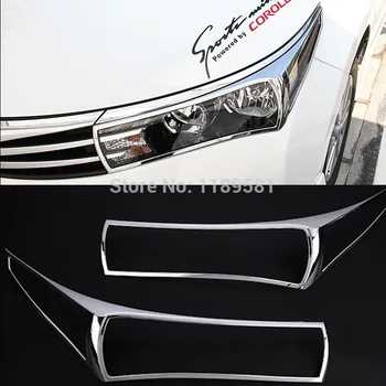 Za Toyota Corolla 2016 ABS Krom Ukrašava Prednji Glavu Svjetlo za Maglu Poklopac Žarulje Završiti Masku Okvir