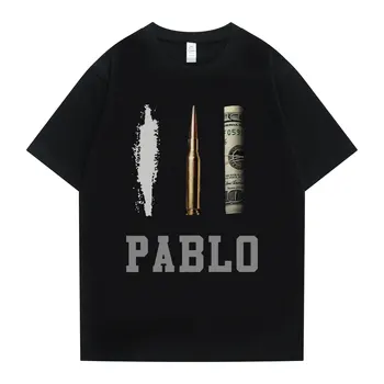 Zabavna pamučna t-shirt Pablo Escobar Medellin s ožiljkom na licu Majice Ulica odjeća Hip-hop Vrhovima Harajuku Topla rasprodaja Nova muška pamučna t-shirt