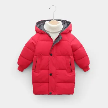 Zimska dječja apsolutno kaput Za mlađe dječake i djevojčice sa pamučnom postavom s kapuljačom Kaput Topla tople duge jakne Dječja odjeća WTC13