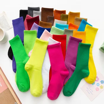 Zimske duge čarape sa slovima od pamuka plus baršun termo čarape Terry čvrste Muške, ženske čarape do telad