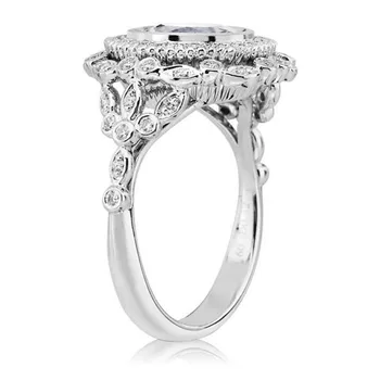 Čaroban zaručnički prsten romantična moda cirkon donje prsten večernje uređenje klasični pribor dar влюбленному na помолвку