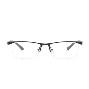 Četvrtaste Naočale Za Kratkovidnost Sa Pola Okviri Od Metala Sa Anti-plavom Svjetlošću, Naočale Na Recept Diopters 0 -0,5 -1,0 -1,5 Do -6,0