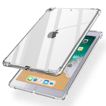 Šok-dokaz silikonska torbica za iPad 2 3 4 9,7' A1395 A1430 A1460 ipad 4/3/2 TPU Fleksibilan Branik Bistra Bistra Stražnji Poklopac