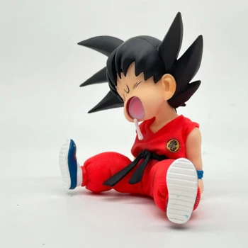 Бандай Dragon Ball Z Anime Lik sina Goku Spavanje Kawai Igračke PVC Model Djetinjstva Goku Figurica Lutka Za Djecu Pokloni